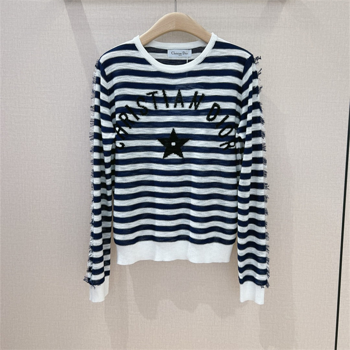 クリスチャンディオール CHRISTIAN DIOR XG-MCCD25027 2025年新作 ウールニット セーター ロングスリーブ クルーネック レディース