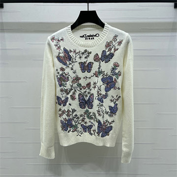 商品名称：クリスチャンディオール CHRISTIAN DIOR XG-MCCD25029 2025年新作 ウールニット セーター ロングスリーブ クルーネック レディース