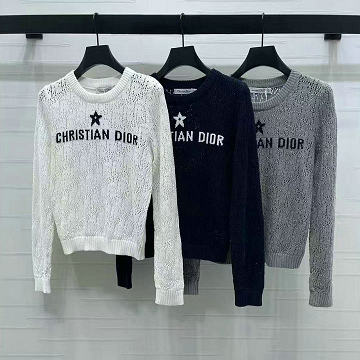 商品名称：クリスチャンディオール CHRISTIAN DIOR XG-MCCD25034 2025年新作 コットンニット セーター ロングスリーブ クルーネック レディース