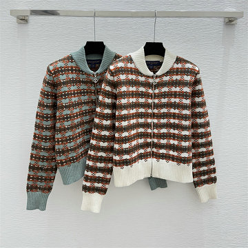 商品名称：ルイヴィトン LOUISVUITTON XG-WTLV25028 2025年新作 カーディガン ロングスリーブ ウールニット コート セーター クルーネック