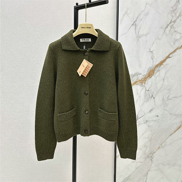 商品細詳を見る:ミュウミュウ MIUMIU XG-MCMM25007 2025年新作 ニットコート カーディガン ロングスリーブ ウールニット 長袖 レディース