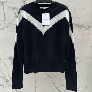 商品名称：ヴァレンティノ Valentino XG-MCVT25001 2025年新作 ロングスリーブ ウールニット セーター クルーネック 長袖 レディース