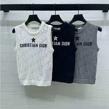 商品名称：クリスチャンディオール CHRISTIAN DIOR XG-MDCD25022 2025年新作 ニットベスト コットンニット セーター クルーネック レディース