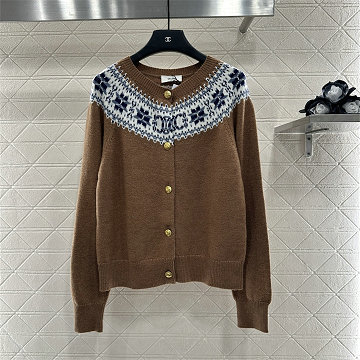 商品細詳を見る:セリーヌ CELINE XG-MKCE25004 2025年新作 カーディガン ロングスリーブ ウールニット セーター クルーネック 長袖 レディース