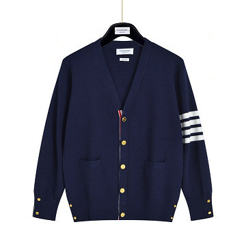 トム ブラウン Thom Browne XG-MKTB25008 2025年新作 カーディガン ロングスリーブ ウールニット セーター Vネック 長袖 レディース