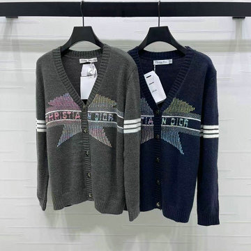 商品名称：クリスチャンディオール CHRISTIAN DIOR XG-MKCD25015 2025年新作 カーディガン ウールニット セーター ロングスリーブ Vネック レディース