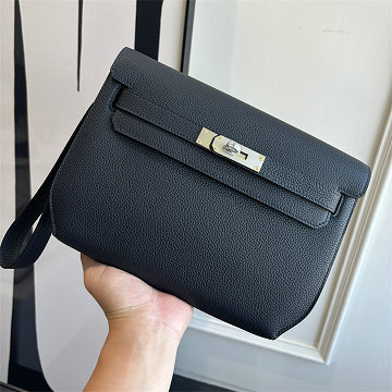 エルメス HERMES 063-HKLD25TGYBK  2025年新作 ケリー デペチェス ポーチ ストラップ付き 手持ちかばん クラッチバッグ ショルダーバッグ