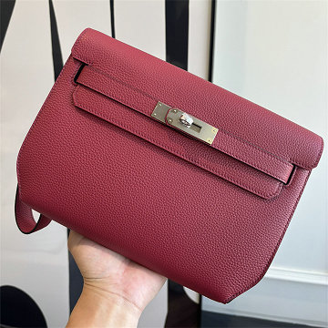商品名称：エルメス HERMES 063-HKLD25TGYZH  2025年新作 ケリー デペチェス ポーチ ストラップ付き 手持ちかばん クラッチバッグ ショルダーバッグ togo皮