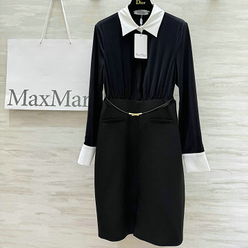 商品名称：マックスマーラ MaxMara 2025年新作 ロングスリーブ ロングドレス ワンピース レディース