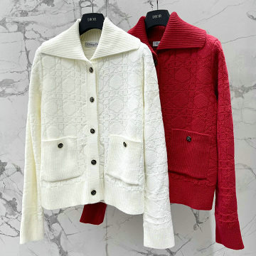 商品名称：クリスチャンディオール CHRISTIAN DIOR 2025年新作 カーディガン ロングスリーブ ウール ニットセーター レディース