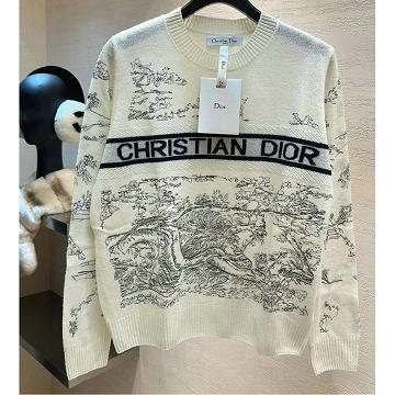 商品名称：クリスチャンディオール CHRISTIAN DIOR 2025年新作 ロングスリーブ コットンニット セーター クルーネック レディース
