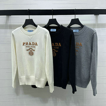 商品名称：プラダ PRADA 2025年新作 ロングスリーブ ウールニット セーター クルーネック レディース