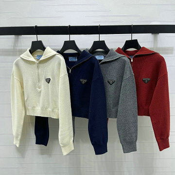 商品細詳を見る:プラダ PRADA 2025年新作 ロングスリーブ ウールニット セーター クルーネック レディース