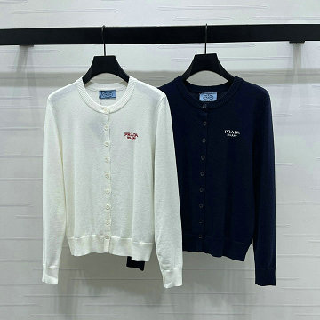 商品細詳を見る:プラダ PRADA 2025年新作 カーディガン ロングスリーブ ウールニット セーター クルーネック レディース