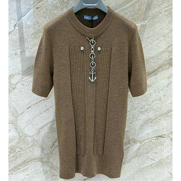 プラダ PRADA 2025年新作 ショートスリーブ ウールニット セーター タートルネック レディース