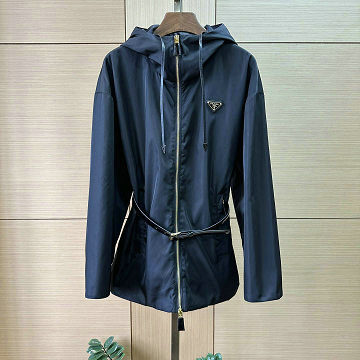 商品名称：プラダ PRADA 2025年新作 フーディージャケット ショートコート ロングスリーブ アウターコート