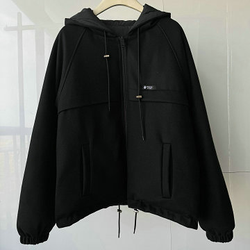 商品名称：プラダ PRADA 2025年新作 フード付き ジップジャケット ロングスリーブ アウターコート