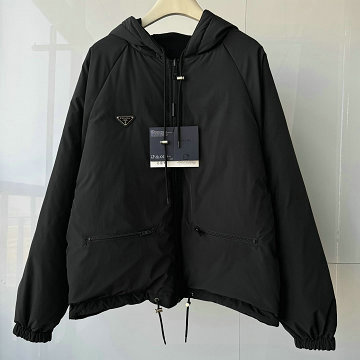 商品名称：プラダ PRADA 2025年新作 フード付き リバーシブル ジップジャケット ロングスリーブ アウターコート