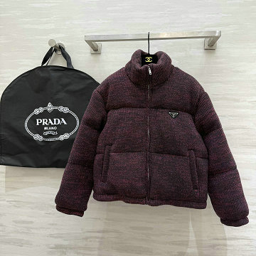 商品名称：プラダ PRADA 2025年新作 ウール ダウンジャケット ショートコート アウターコート レディース