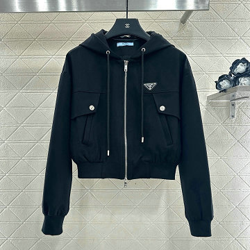 商品名称：プラダ PRADA 2025年新作 フーディー ジップジャケット ロングスリーブ アウターコート
