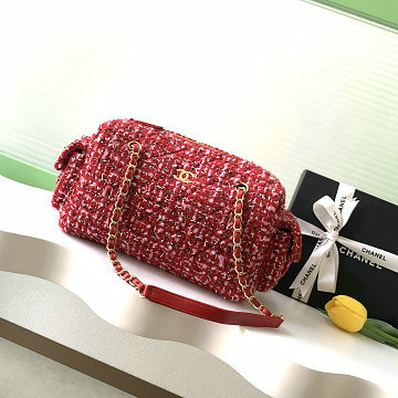 シャネル CHANEL 2025年新作 ボウリングバッグ ショルダーバッグ レディース ツイード