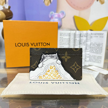 商品細詳を見る:ルイヴィトン LOUISVUITTON M15155　2025年新作 カードケース ポルト カルト キャット ナップ モノグラム キャンバス
