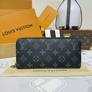 ルイヴィトン LOUISVUITTON M11611　2025年新作 ジッピーウォレット ホリゾンタル ファスナー長財布 ロングウォレット モノグラム エクリプス キャンバス