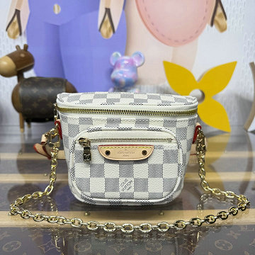 ルイヴィトン LOUISVUITTON N00130　2025年新作 ミニ バムバッグ ショルダーバッグ ダミエアズール キャンパス