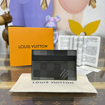 商品細詳を見る:ルイヴィトン LOUISVUITTON M14929　2025年新作 カードケース ポルト カルト ダブル ダモフラージュ ブラック キャンバス