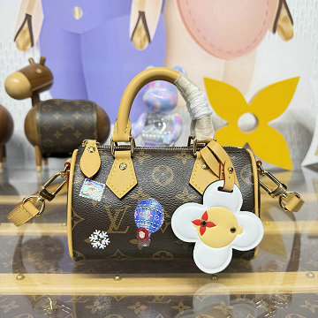 商品細詳を見る:ルイヴィトン LOUISVUITTON M15330　2025年新作 ナノ スピーディ トートバッグ ショルダーバッグ モノグラム キャンパス