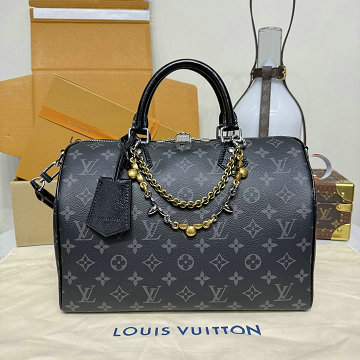 商品細詳を見る:ルイヴィトン LOUISVUITTON M15102　2025年新作 スピーディ ソフト 30 トートバッグ ハンドバッグ ショルダーバッグ モノグラム エクリプス
