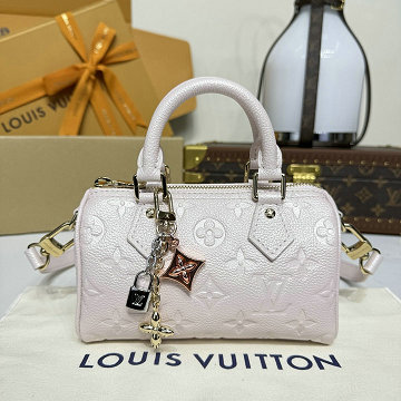 商品細詳を見る:ルイヴィトン LOUISVUITTON M27107　2025年新作 ナノ スピーディ トートバッグ ハンドバッグ ショルダーバッグ カウハイドレザー
