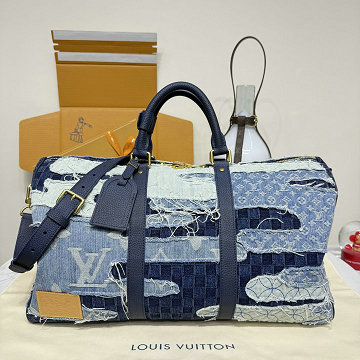 ルイヴィトン LOUISVUITTON M26117　2025年新作 キーポル バンドリエール 50 トートバッグ ハンドバッグ デニム ボロ ランドスケープ