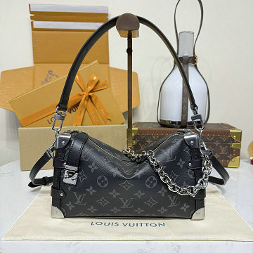 ルイヴィトン LOUISVUITTON M26226　2025年新作 サイドトランク MM EW ショルダーバッグ モノグラム エクリプス キャンパス