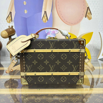 商品細詳を見る:ルイヴィトン LOUISVUITTON M11118　2025年新作 ハンドル トランク ショルダーバッグ スクエアバッグ モノグラム キャンバス