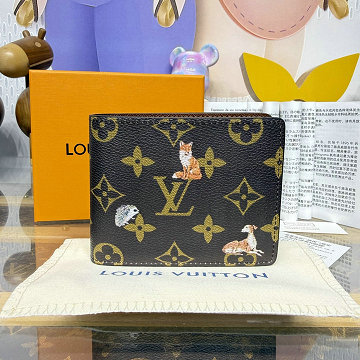 商品細詳を見る:ルイヴィトン LOUISVUITTON M27057　2025年新作 ポルトフォイユ ミュルティプル 二つ折り短財布 ショートウォレット モノグラム フォレスト キャンバス