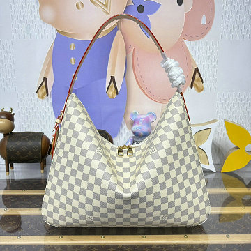 商品名称：ルイヴィトン LOUISVUITTON N00126　2025年新作 スラウチィ MM ホーボーバッグ ショルダーバッグ ダミエ アズール キャンパス