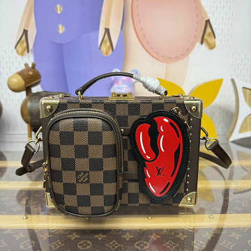 商品名称：ルイヴィトン LOUISVUITTON N40765　2025年新作 サワガニ トランク トートバッグ ショルダーバッグ ダミエ エベヌ キャンバス