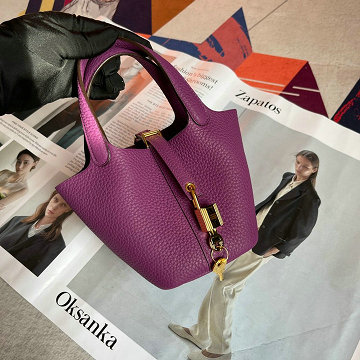 商品名称：エルメス HERMES 2025年新作 マイクロ ピコタン バケットバッグ トートバッグ ハンドバッグ ショッピングバッグ レディース TCレザー