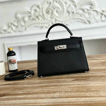 エルメス HERMES 063-HKL19SQYBK 2025年新作 ミニ ケリー トップハンドルバッグ ショルダーバッグ エプソン