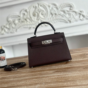 商品名称：エルメス HERMES 063-HKL19SQYMR 2025年新作 ミニ ケリー トップハンドルバッグ ショルダーバッグ エプソン