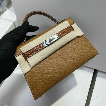 商品名称：エルメス HERMES 063-HKL19ESYZS 2025年新作 ミニ ケリー トップハンドルバッグ トートバッグ 2way ショルダーバッグ エプソン