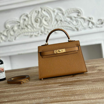 商品名称：エルメス HERMES 063-HKL19SQJBG 2025年新作 ミニ ケリー トップハンドルバッグ トートバッグ 2way ショルダーバッグ エプソン