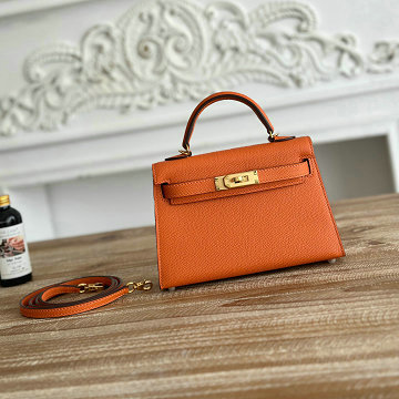 商品名称：エルメス HERMES 063-HKL19SQJCS 2025年新作 ミニ ケリー トップハンドルバッグ トートバッグ 2way ショルダーバッグ エプソン