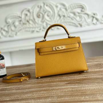 商品細詳を見る:エルメス HERMES 063-HKL19SQJJM 2025年新作 ミニ ケリー トップハンドルバッグ トートバッグ 2way ショルダーバッグ エプソン