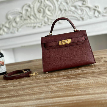 商品名称：エルメス HERMES 063-HKL19SQJJR 2025年新作 ミニ ケリー トップハンドルバッグ トートバッグ 2way ショルダーバッグ エプソン