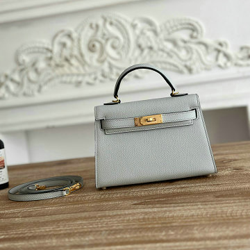 商品細詳を見る:エルメス HERMES 063-HKL19SQJSL 2025年新作 ミニ ケリー トップハンドルバッグ トートバッグ 2way ショルダーバッグ エプソン