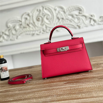 商品名称：エルメス HERMES 063-HKL19SQYTH 2025年新作 ミニ ケリー トップハンドルバッグ ショルダーバッグ エプソン