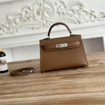 商品名称：エルメス HERMES 063-HKL19SQYWQ 2025年新作 ミニ ケリー トップハンドルバッグ トートバッグ 2way ショルダーバッグ エプソン