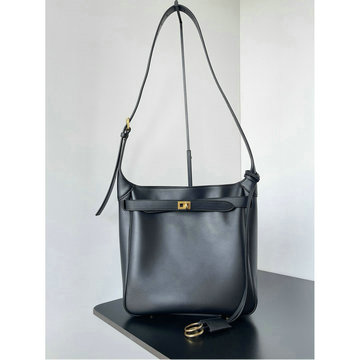 バレンシアガ BALENCIAGA 99-BA811018JBK　2025年最新入荷 Bel Air スモール ホーボーバッグ トートバッグ ハンドバッグ